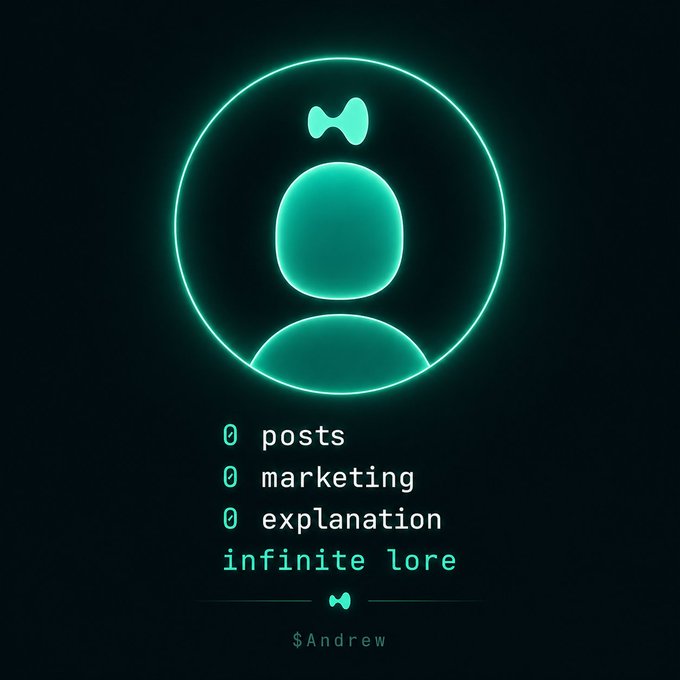 0 posts. 0 marketing. 0 explanation. Infinite lore.